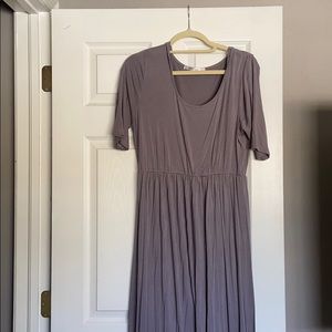 Beautiful grey maxi dress